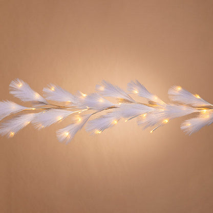 Lighted Pampas Grass Garland - 72 Inches