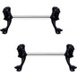 5/8 Black PVD Diving Mermaid Barbell Nipple Ring Set