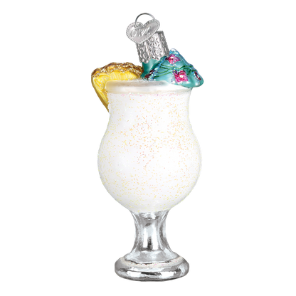 Pina Colada Glass Ornament