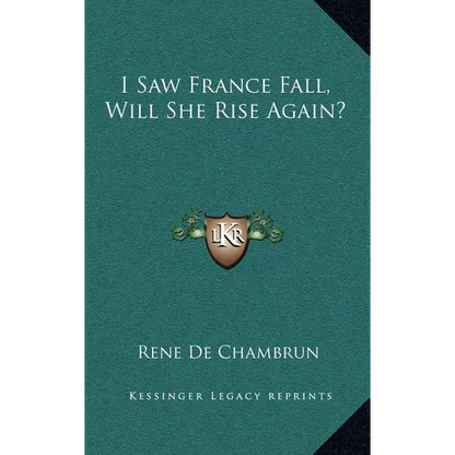 I Saw France Fall, Will She Rise Again? - Hardcover