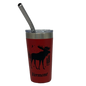Vermont Moose Stainless Steel 2oz Shooter  - Red