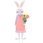 Metal Easter Bunny Yard Stake -