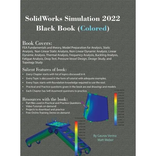 SolidWorks Simulation 2022 Black Book (Colored) - Hardcover