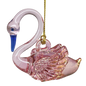 Egyptian Blown Glass Swan Ornament - Pink