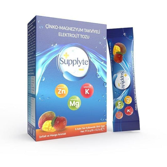Supplyte Electrolyte Powder - Replenish Minerals & Hydrate with Peach Mango Flavor