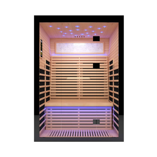 Thermora Flux Luxury 2-Person Canadian Hemlock Wood Far Infrared Home Sauna (SAK02184)