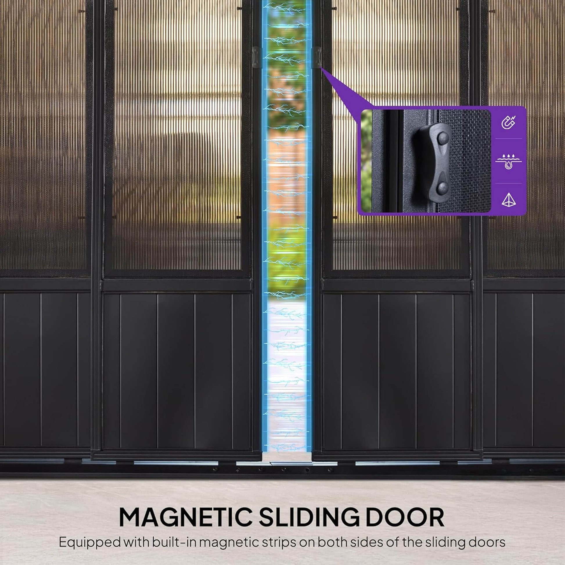 Alora Oasis magnetic sliding door