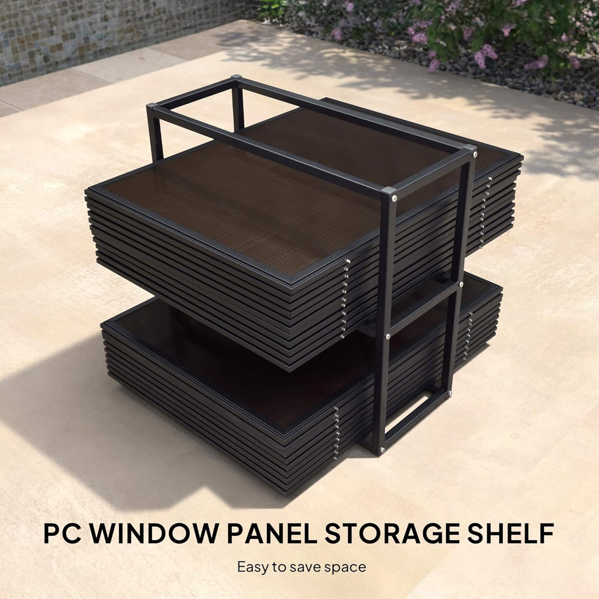 Alora Oasis storage shelf for removable screen panels