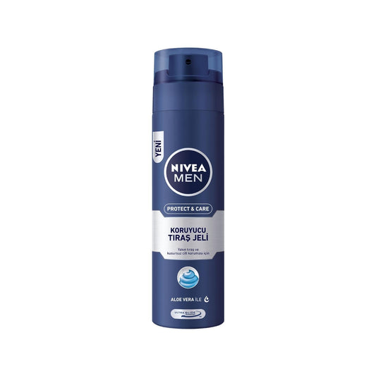 Nivea Men Protect&Care Shaving Gel 200ml - Smooth Shave, Skin Protection