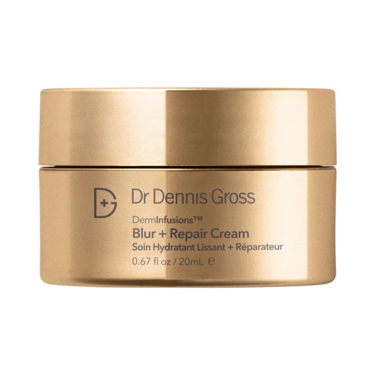 Mini DermInfusions Blur + Repair Cream with Hyaluronic Acid and Peptides - Anti-Aging Hydrating Cream for Fine Lines and Wrinkles