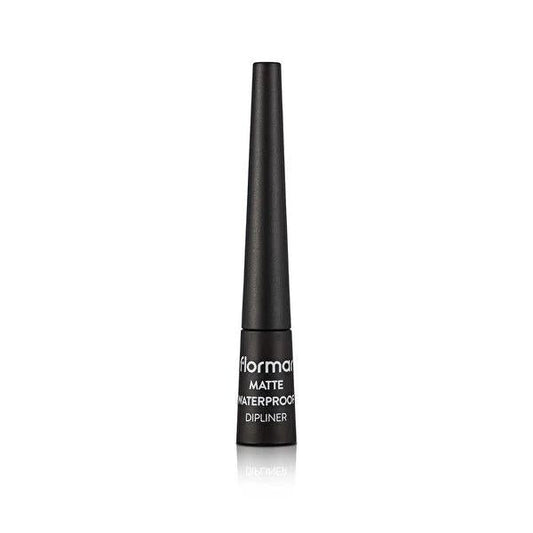 Flormar Matte Waterproof Dipliner Liquid Eyeliner - Long-Lasting, Intense Black, Waterproof Makeup for Women