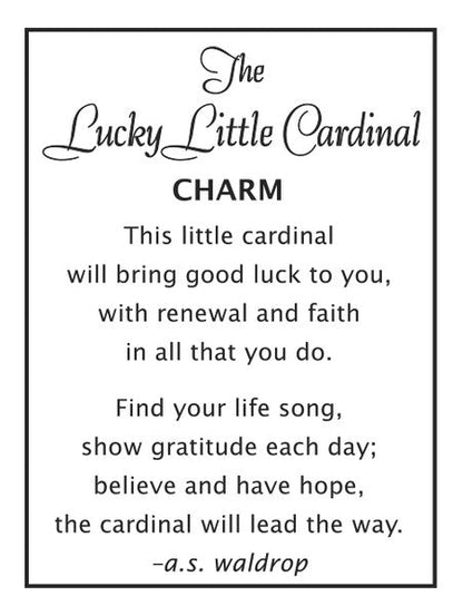 The Lucky Little Cardinal Charm