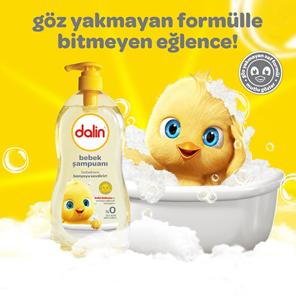 Dalin Gentle Baby Shampoo - Hypoallergenic, Dermatologically Tested, 23.69 fl oz