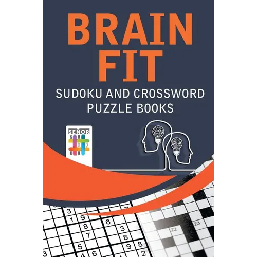 Brain Fit Sudoku and Crossword Puzzle Books - Paperback