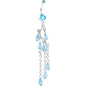 Aqua Gem Prepare To Stare Sleek Curves Dangle Belly Ring
