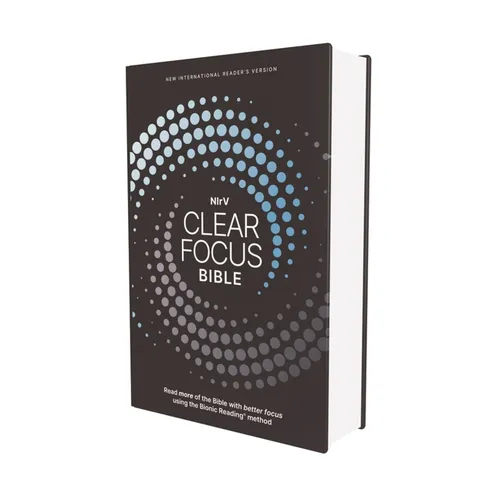 Nirv, Clear Focus Bible, Hardcover, Charcoal/Blue: Read More of the Bible with Better Focus Using the Bionic Reading Method - Hardcover