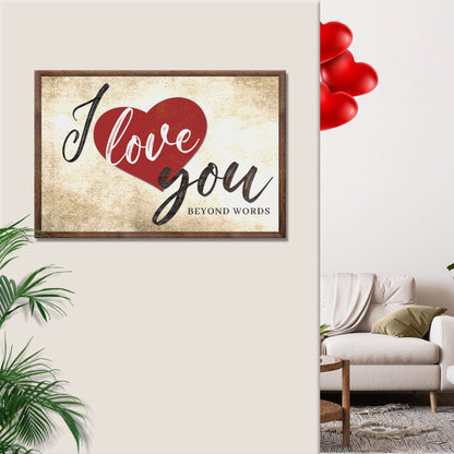Valentine Beyond Words Sign