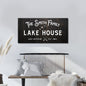 Rustic Family Lake House Sign