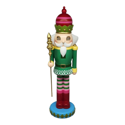 Resin Nutcracker with Moving Digital Eyes - 19 Inch