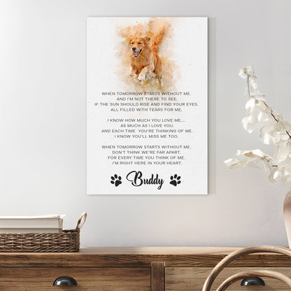 Pet Memorial Sign I'm Right Here In Your Heart