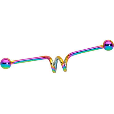 14G Multi Color Spiral Industrial Project Bar Set of 5 40mm
