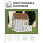 How to build a playhouse: Wooden outdoor playhouse for kids in metric system - Paperback