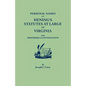 Personal Names in Hening's Statutes at Large of Virginia and Shepherd's Continuation - Paperback