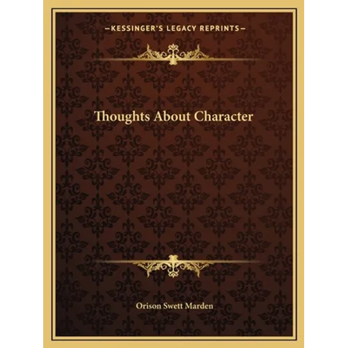 Thoughts about Character - Paperback