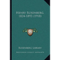 Henry Rosenberg, 1824-1893 (1918) - Paperback