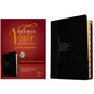 Biblia de Estudio del Diario Vivir Rvr60, Letra Grande (Letra Roja, Sentipiel, Negro/Ónice, Índice) - Imitation Leather