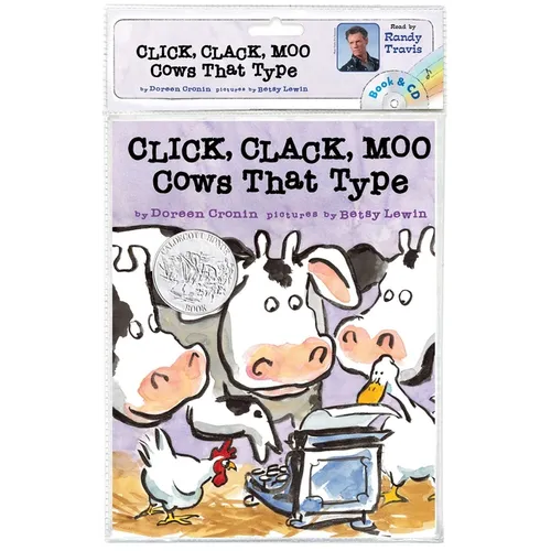 Click, Clack, Moo: Cows That Type/ Book and CD [With CD (Audio)] - Paperback