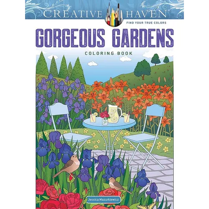 Creative Haven Gorgeous Gardens Coloring Book - Paperback