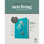 NLT Wide Margin Bible, Filament Enabled (Hardcover Cloth, Ocean Blue Floral, Red Letter) - Hardcover