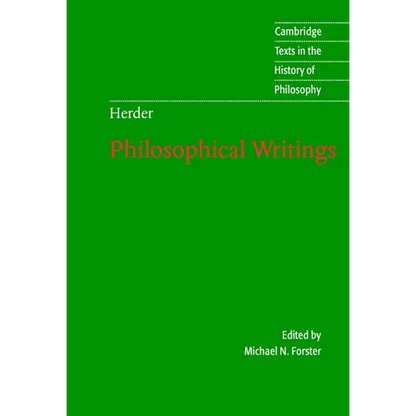 Herder: Philosophical Writings - Paperback