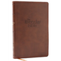 Nkjv, the Everyday Bible, Brown Leathersoft, Red Letter, Comfort Print: 365 Daily Readings Through the Whole Bible - Imitation Leather
