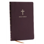 NKJV Holy Bible, Ultra Thinline, Burgundy Bonded Leather, Red Letter, Comfort Print - Bonded Leather
