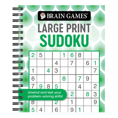 Brain Games - Large Print Sudoku (Swirls) - Spiral