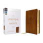 Niv, Spiritual Habits Bible, Leathersoft, Tan, Red Letter, Comfort Print: Learn to Live a Gospel-Centered Life - Imitation Leather