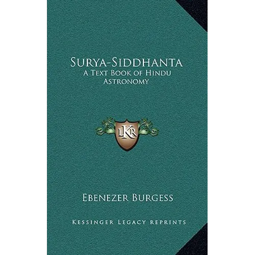Surya-Siddhanta: A Text Book of Hindu Astronomy - Hardcover