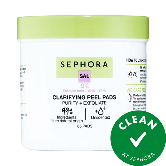 Dermalogica Clarifying Peel Pads with Salicylic Acid - Exfoliating Wipes for Acne, Vegan Skincare Products