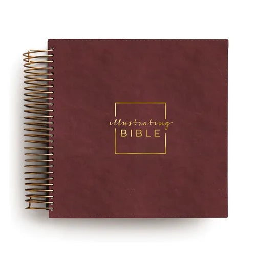 CSB Illustrating Bible - Cranberry - Leather