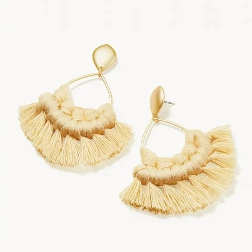 Macrame Earrings - Available in Four Colors