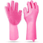 Magic Silicone Brush Dishwashing Gloves