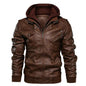 WTN Men's PU Leather Biker Jacket – Autumn Casual