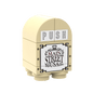 Main Street Theme Park Trash Can - Custom Printed Set - Made Using LEGO® Parts