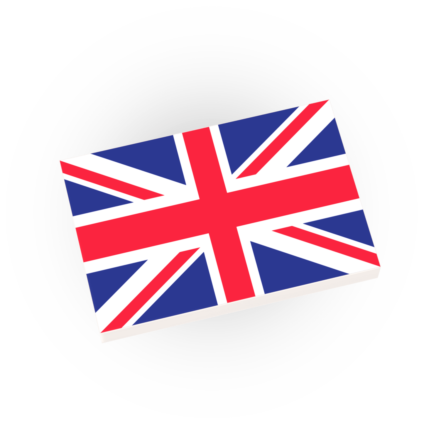 United Kingdom Country Flag - UK - Custom Printed - Made Using a LEGO Tile