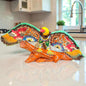 Majestic Talavera Eagle Figurine | Handmade Mexican Art