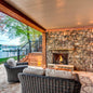 Majestic Traditional Stacked Brick Courtyard Outdoor Gas Fireplace [ODCOUG-36/42SSL] (SAK95813)