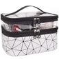 Makeup Bags Double layer Travel Cosmetic Cases