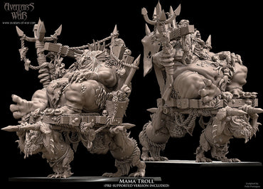 3D printed Momma Troll by Avatars of War